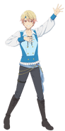 Diseño de personaje de Tsukasa en Project SEKAI the Movie: Kowareta SEKAI to Utaenai MIKU