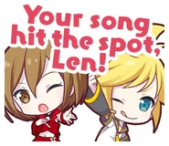 Your song hit the spot, Len!