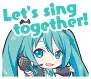 Let's sing together!