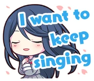 I want to keep singing