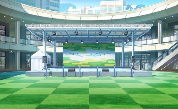Background Shopping Mall Stage