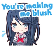 You're making me blush