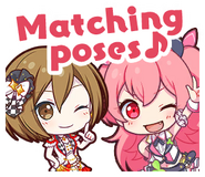 Matching poses♪