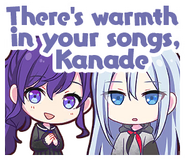 There's warmth in your songs, Kanade