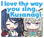 I love the way you sing, Kusanagi