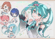 4th Anniversary Postcards by Lunar