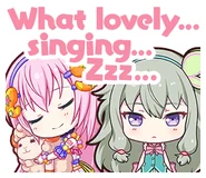 What lovely... singing... Zzz...