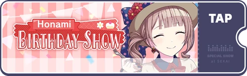 HAPPY BIRTHDAY Live - Honami (2022) EN Banner