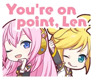 You're on point, Len