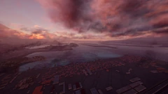 The port after the attack