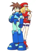 Mega Man Volnutt and Roll Caskett