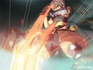 Toma lifts the Shining Force sword