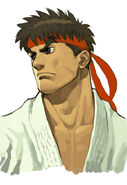 Ryu's portrait from Street Fighter EX3