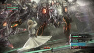 Leanne in battle (Resonance of Fate)