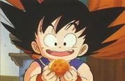 Goku as he first appears in Dragonball