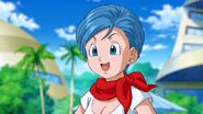 Bulma as she appears in Dragon Ball Super.