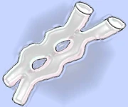 In string theory, some particles can be represented as one dimensional loops that move through space and interact with eachother and with other higher dimensional objects called banes. A string is a 1-bane.