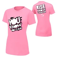 Dolph Ziggler "Rise Above Cancer" Pink Women's T-Shirt