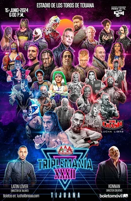 TripleMania XXXII Tijuana poster
