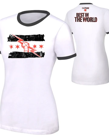 Cm Punk Best In The World Women S White T Shirt Pro Wrestling Fandom
