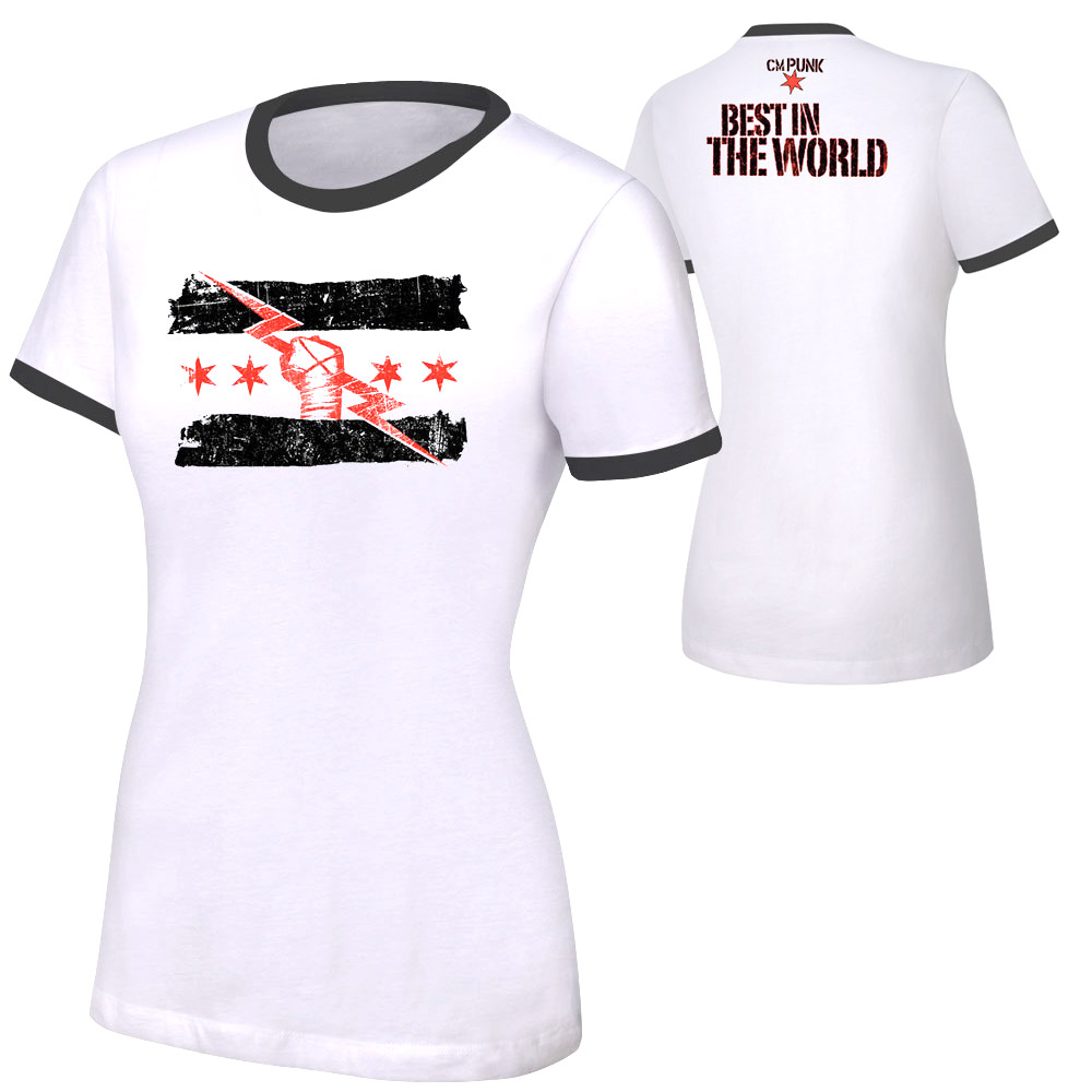 Cm Punk Best In The World Women S White T Shirt Pro Wrestling Fandom