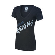 Roman Reigns "One Versus All" Tri-Blend Women's V-Neck T-Shirt