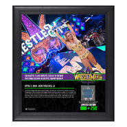 Charlotte WrestleMania 34 15 x 17 Framed Plaque w Ring Canvas