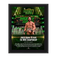 Jinder Mahal Money in the Bank 2017 10 x 13 Commemorative Photo Plaque