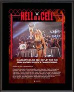 Charlotte Flair Hell in a Cell 2019 15 x 17 Framed Plaque w/ Ring Canvas