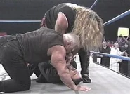 Thunder 5-24-00 9.jpg (13 KB) Scott Steiner tells Vince Russo to give him and Kevin Nash a title shot against Jeff Jarrett or that he gets choked out.