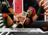 2021 WWE Women's Division Trading Cards (Topps) Asuka (No.31)