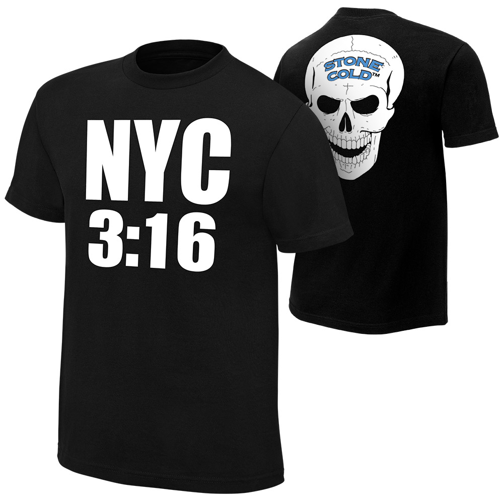 Stone Cold Steve Austin Skull 3:16 Adult T-Shirt