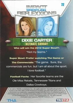 2012 TNA Impact Wrestling Reflexxions Trading Cards (Tristar) Dixie