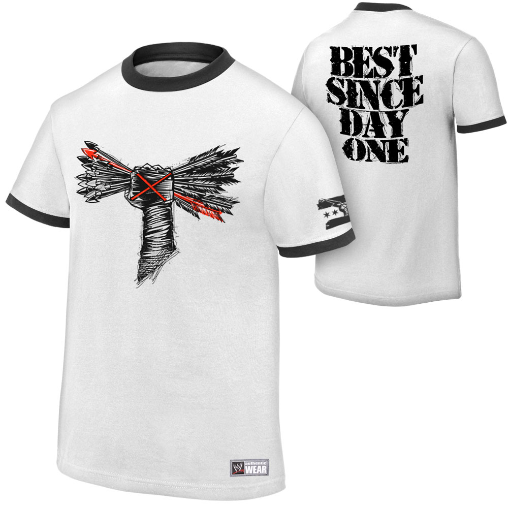 Men's White/Black CM Punk Best In The World Ringer T-Shirt