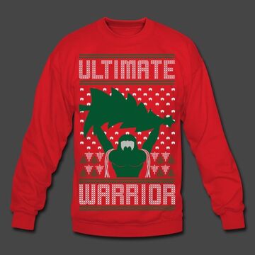 Ultimate Warrior 2016 Limited Edition Ugly Red Christmas Sweater Pro Wrestling Fandom