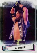 2021 WWE Chrome Trading Cards (Topps) AJ Styles (No.1)