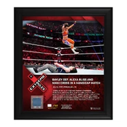 Bayley Extreme Rules 2019 15 x 17 Framed Plaque w/ Ring Canvas