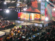 CM Punk makes his way to the ring during the August 7 SmackDown show.