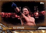 2017 WWE Road to WrestleMania Trading Cards (Topps) AJ Styles (No.27)