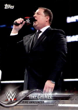 2018 WWE Wrestling Cards (Topps) Tony Chimel 93