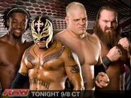 Rey Mysterio and Kofi vs Knox and Kane on Raw.