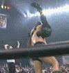 The Giant chokeslamming Eric Bischoff.