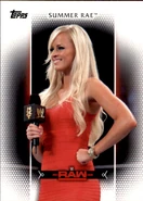 2017 WWE Women’s Division (Topps) Summer Rae (No.25)