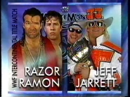 Jeff Jarrett (c) vs. Razor Ramon for the WWF Intercontinental Championship