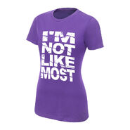 "I'm Not Like Most" Purple Women's Authentic T-Shirt