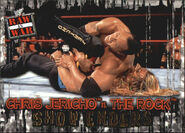 2001 WWF RAW Is War (Fleer) Chris Jericho vs. The Rock (No.89)