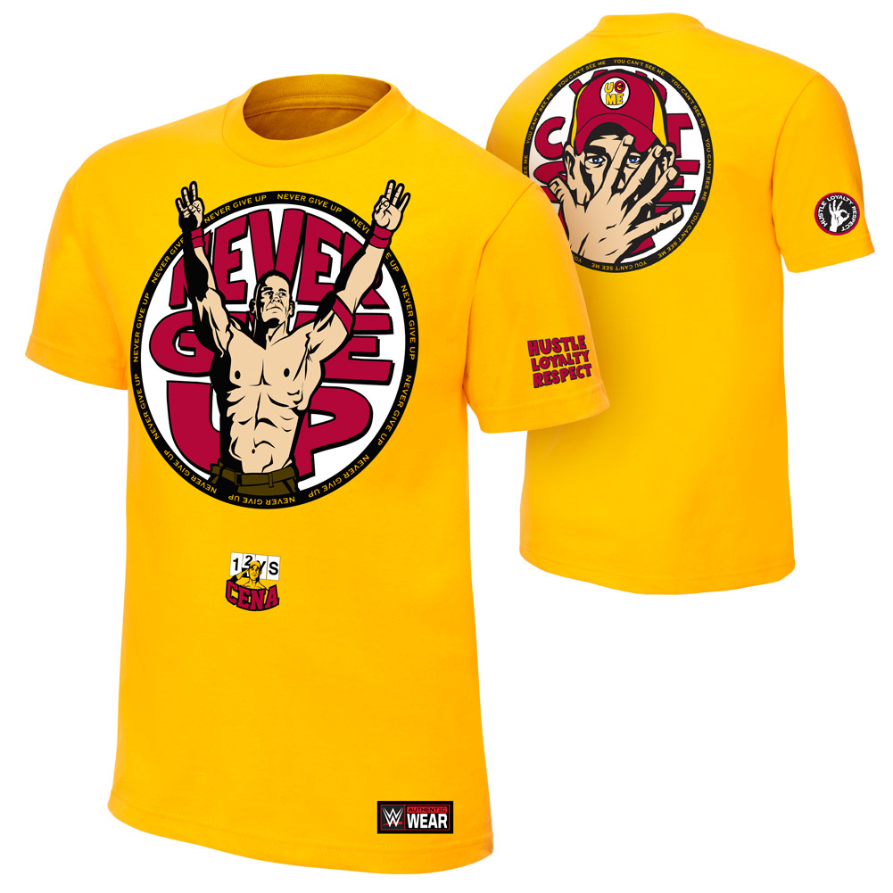 John Cena U Can T C Me Yellow T Shirt Pro Wrestling Fandom