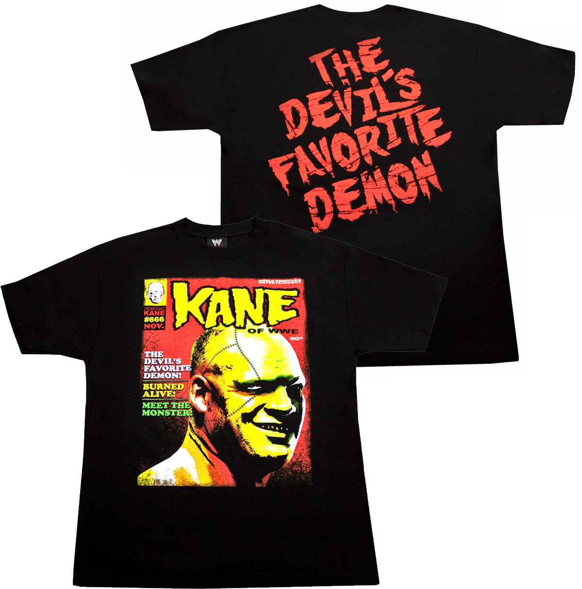 Kane the devil's favotite demon pure evil WWE wrestler signature  illustration shirt, hoodie, sweater, long sleeve and tank top