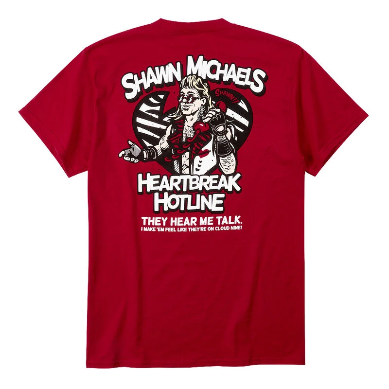Shawn Michaels Heartbreak Hotline Pocket Tee Pro Wrestling Fandom