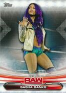 2019 WWE Raw Wrestling Cards (Topps) Sasha Banks (No.66)